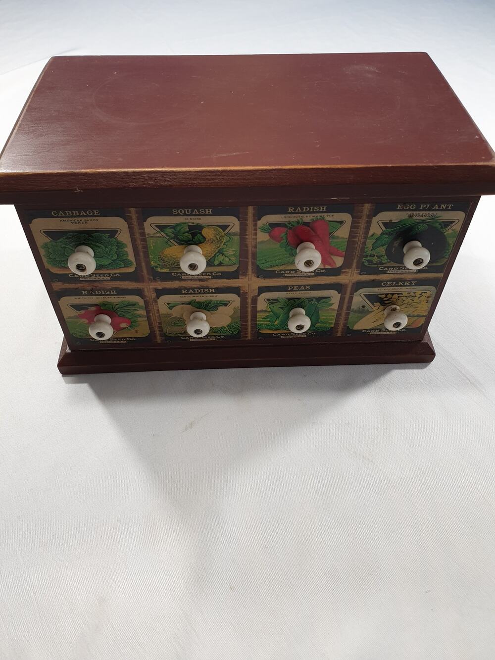 Le Jardin du Gourmet Wooden 8 Drawer Apothecary Spice Cabinet Storage Chest